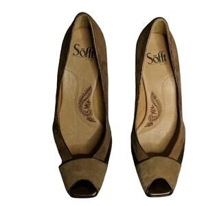 Sofft Two Toned Open Toe Pumps - Size 7.5M - EUC